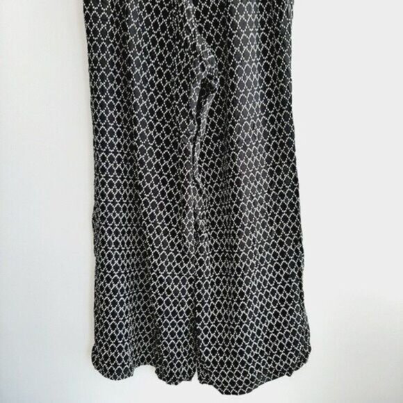 OLD NAVY | Wide Leg Crop Strapless Jumpsuit B&W Print Sz XL - Picture 13 of 14
